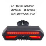 Smart Auto Brake Sensing Light Bicycle Wireless Turn Light