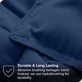 Twin/Twin XL size Super Soft Down Alternative Comforter Set in Navy Blue