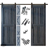 Classic Double Barn Door Kit | Black Hardware
