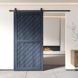 Slanted Pine Wood DIY Barn Door