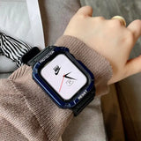 Watch Band & Case For iWatch Series 7 6 SE 5