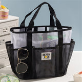 New Beach Bags with Multiple Styles, Large-capacity Pocket Storage Bags, Tote Bags, Portable Travel Mesh Swim Bags.