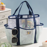 New Beach Bags with Multiple Styles, Large-capacity Pocket Storage Bags, Tote Bags, Portable Travel Mesh Swim Bags.
