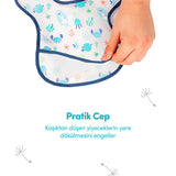 Sevi Bebe Baby Bib - Stain-Resistant, Easy-Clean, Practical Baby Feeding Accessories