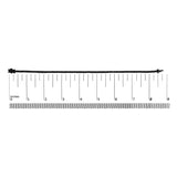 Black Rhodium Plated .925 Sterling Silver 5.00 Cttw Black Diamond Tennis Bracelet  (Black Color, I2-I3 Clarity) - 8.5 Inches