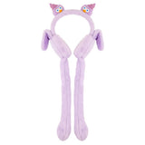 Eklips Kids Purple Plush Earmuffs with Cute Character Design