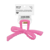 Eklips Pink Ribbon Bow Claw Clip for Secure All-Day Hold