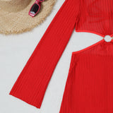 Mesh Sheer Long Sleeve Cover-Up Micro Bikini Female Swimsuit Women Swimwear Three-pieces Bikini Set Bathing Suit Swim Beach Wear