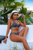 Leopard Underwired Bra Cup Bikini Women Swimsuit Female Strapless Mujer Swimwear Two Pieces Bikini Set Push Up Bathing Suit Swim