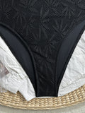Leaves Printed Mesh Hollow Out Women Swimwear One Piece Swimsuit Female Monokini High Leg Cut Bather Slim Bathing Suit Swim Lady