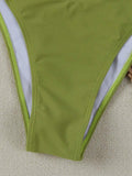 XS - L Metal Ring Bandeau Bikini Women Swimwear Female Swimsuit Two-pieces Bikini set Brazilian High Cut Bathing Suit Swim Lady