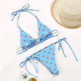2025 Polka Dot Mini Micro String Bikini Women Swimsuit Female Bikinis Brazilian Swimwear Two Pieces Bikini Set Bathing Suit Swim