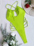 With Sarong Backless Extreme Mini Micro G String Female Swimwear One Piece Swimsuit Women High Cut Monokini Bathing Suit Swim