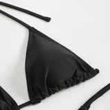 4PCS with Mesh Skirt Long Sleeve Micro Bikini Female Swimsuit Women Swimwear Four-pieces Bikini Set Bathing Suit Swim Beachwear