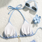 Sexy Wrinkled Halter Brazilian Bikini Women Swimwear Female Swimsuit Two-pieces Bikini Set High Cut Bathing Suit Swim Beach Wear