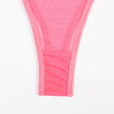 Toucheart 4 Piece Set Sexy Lingerie Set Elasticity Mesh Patchwork See-Through Breast-Wrapping Three-Point Briefs Sexy Underwear