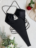 With Sarong Backless Extreme Mini Micro G String Female Swimwear One Piece Swimsuit Women High Cut Monokini Bathing Suit Swim