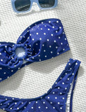 XS - L Polka Dot Bandeau Bikini Women Swimwear Female Swimsuit Two-pieces Bikini Set Brazilian Bather Bathing Suit Swim Lady