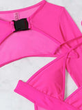 Neon Long Sleeve High Cut Out Women Swimwear One Piece Swimsuit Female Mesh Monokini Bather Bathing Suit Swim Lady Beachwear