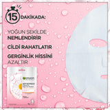 Garnier Chamomile Sheet Mask - Hydrating, Soothing & Relaxing Face Mask for Sensitive Skin