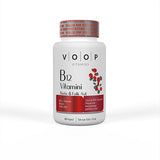 Voop Vitamin B12 Biotin Folic Acid Supplement - Energy, Hair & Nail Health Support - 60 Light-Protected Capsules