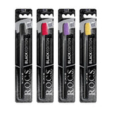 R.O.C.S. Black Edition Toothbrush - Elegant Design | Medium Hardness