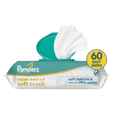 Pampers Aqua Soft Touch Wet Wipes for Sensitive Skin 60 Count