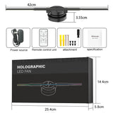 3D HD Hologram Fan Projector