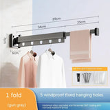 Retractable Aluminum Suction Cup Clothes Hanger