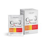 Voop Vitamin C D3 Zinc Supplement: Boost Immune Support with Orange Flavored Effervescent Vitamin Sachets for Daily Wellness