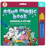 Lino Aqua Magic Book Mandala: Reusable, No Mess Water Painting Book for Kids - Hours of Creative Fun.