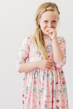 Once Upon a Time 3/4 Sleeve Pocket Twirl Dress