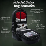 Baby Blue Leather Patented Carry-On Backpack (Only 300 Made)