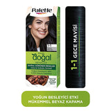 Palette Natural Hair Dye - Gece Mavisi (Night Blue) Permanent Hair Color with Natural Ingredients