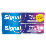 Signal White System Toothpaste for Strong Enamel 75 ml x 2