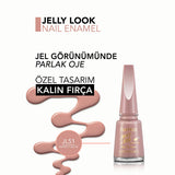 Flormar Jelly Look Nail Polish - High-Pigment, Gel Finish, Long Lasting | JL51 Perfect Selfie