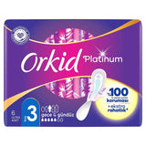 Orkid Platinum Size 3 Long Sanitary Pads with Wings 6 Count