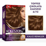 Wella Koleston Supreme Toffee Chocolate Brown Hair Dye: Permanent Color, 100% Gray Coverage & Conditioning Hair Treatment
