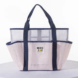 Outdoor Travel, Sports, Yoga, Beach Mesh Bag, Tote Swimming Bag, Large-capacity Shower and Toiletries Storage Bag