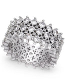 Inc International Concepts Silver-Tone Pave Ring, Size 5