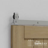 Modern J Top Mount Bifold Barn Door Hardware Kit | 8 Door Biparting