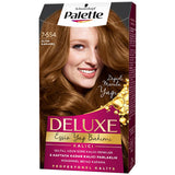 Palette Deluxe 7-554 Golden Caramel Hair Dye: Rich, Long-Lasting Color & Shine - At Home Permanent Hair Color