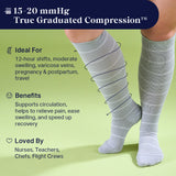 Knee-High Compression Socks - Stripes
