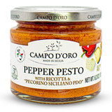 Campo D'Oro, Pepper and Ricotta Pesto with Pecorino, 6.35oz