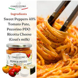 Campo D'Oro, Pepper and Ricotta Pesto with Pecorino, 6.35oz