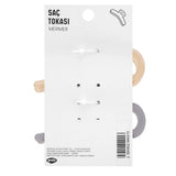Eklips Frosted Figure Hair Clips Cream & Brown 2-Pack
