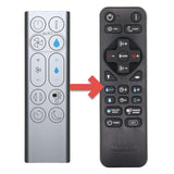 Substitute for Dyson PH01 / PH03 / PH3A Humidify+Cool Purifier Humidifier Fan Remote Control 970486-06 970486-15 [RRDYS01.2]