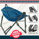 Tranquillo Uniki Canvas Hammock with Stand for Ultimate Relaxation