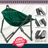 Tranquillo Uniki Canvas Hammock with Stand for Ultimate Relaxation