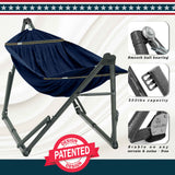 Tranquillo Uniki Canvas Hammock with Stand for Ultimate Relaxation